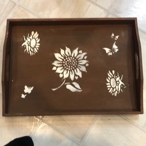 Hand painted serving tray